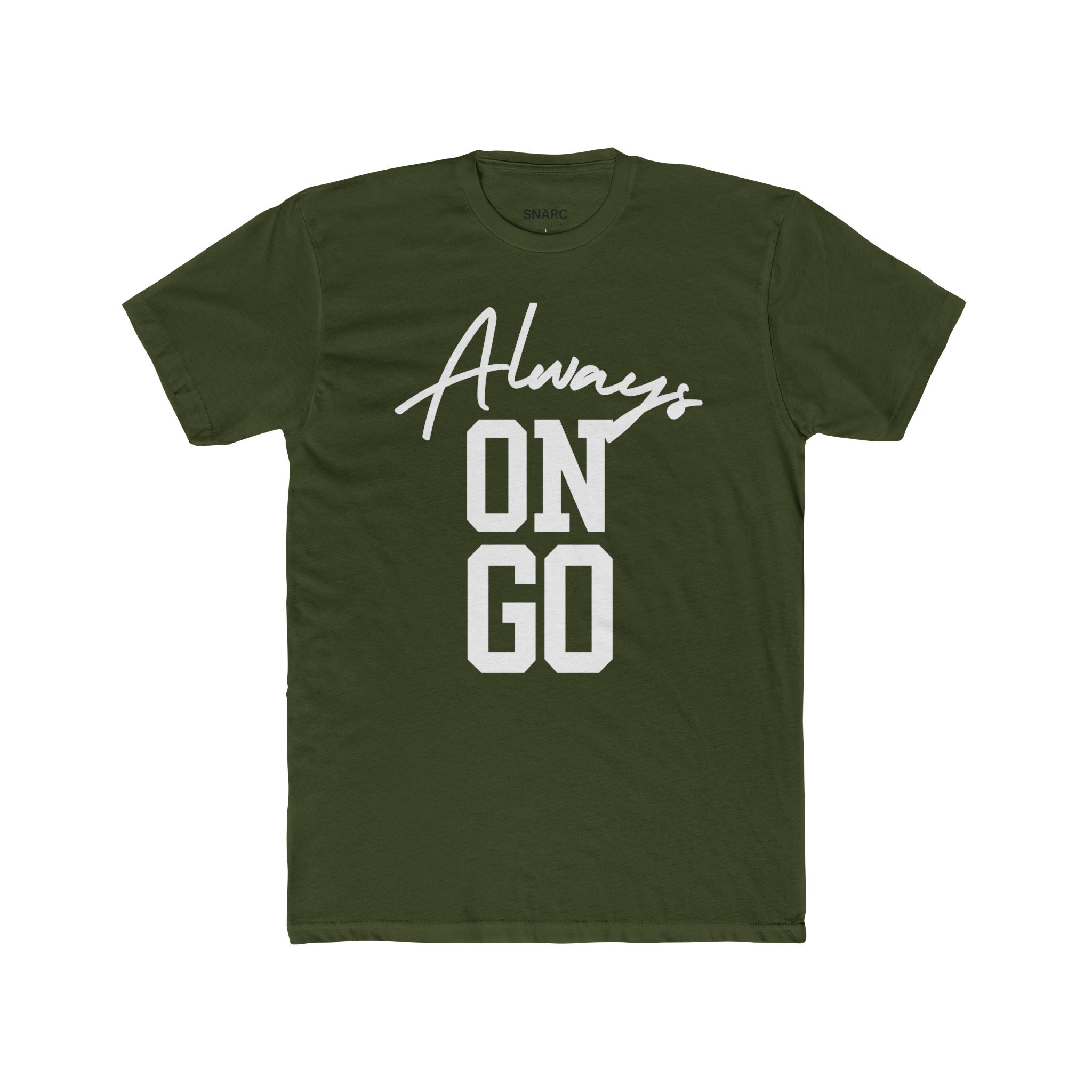 Always On Go Unisex Cotton Crew Tee - Casual Wear, Motivational T-Shirt, Gift for Friends, Daily Outfit, Trendy Fashion