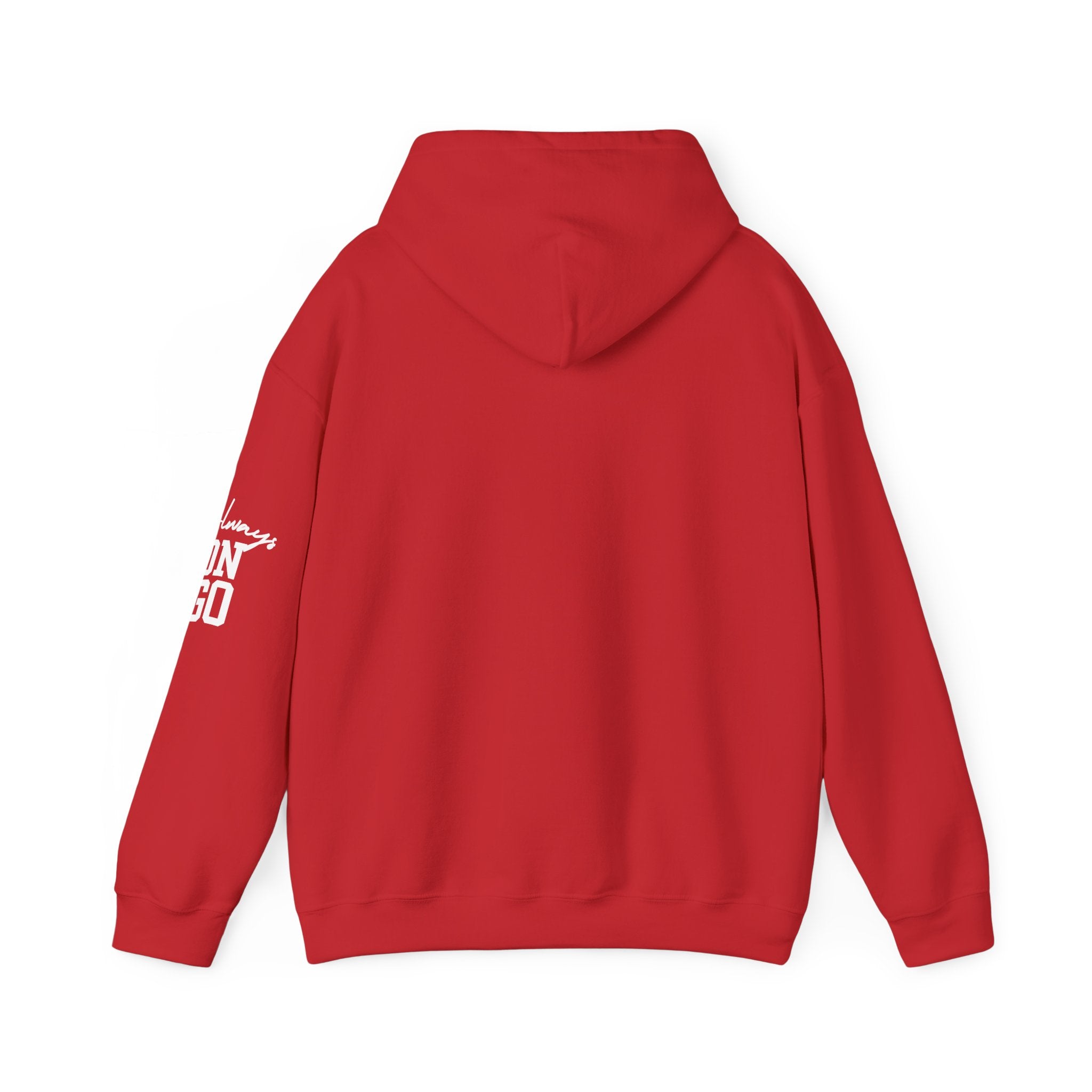Red Dynamic 'Always On Go' Unisex Hooded Sweatshirt