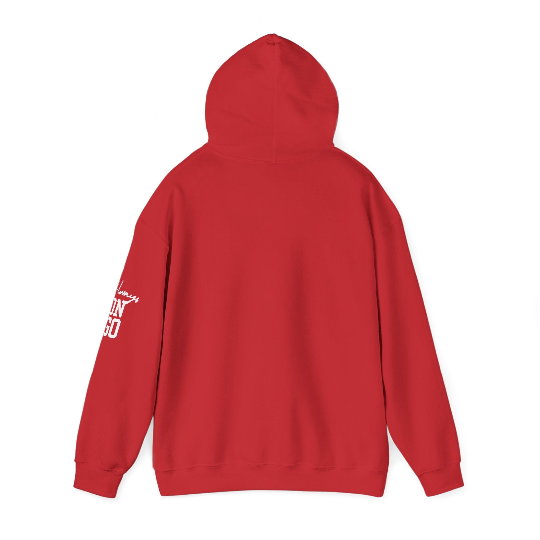 Red Dynamic 'Always On Go' Unisex Hooded Sweatshirt