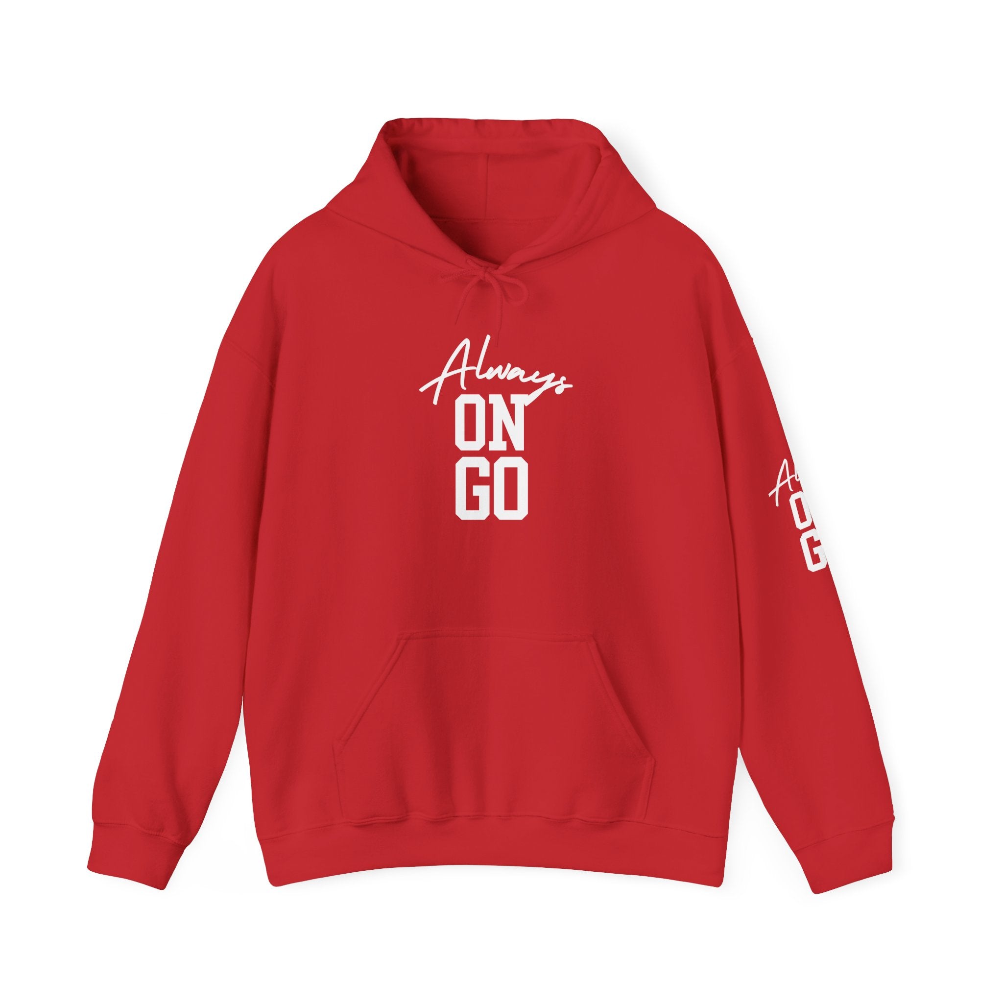 Red Dynamic 'Always On Go' Unisex Hooded Sweatshirt