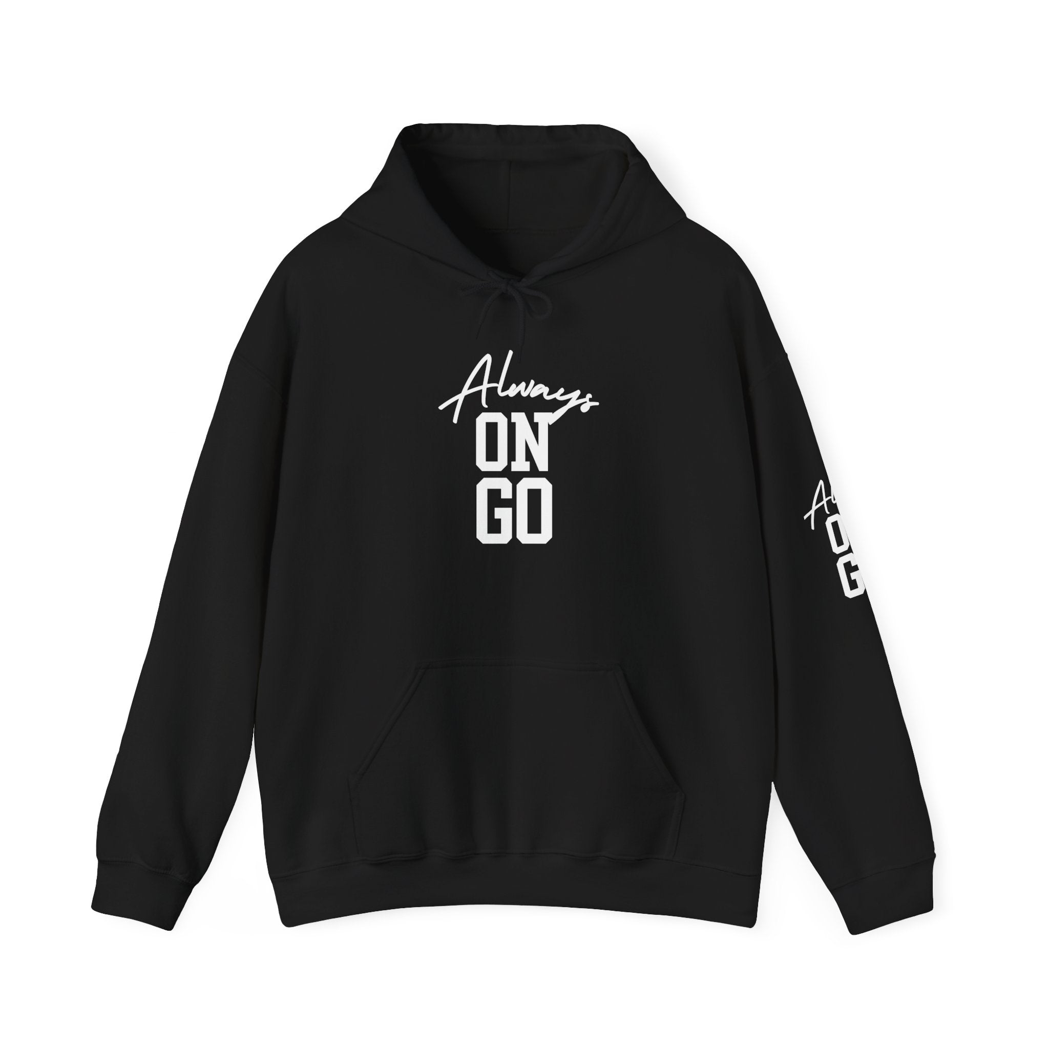 Black Dynamic 'Always On Go' Unisex Hooded Sweatshirt