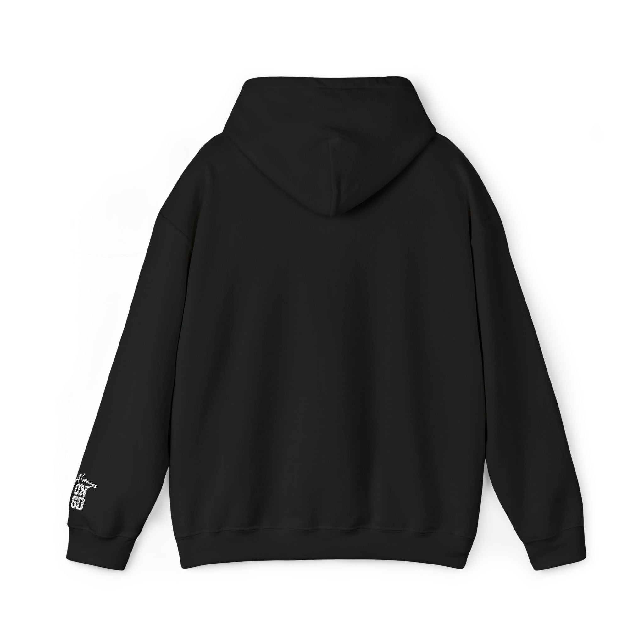 Black embroidered ‘Always On Go’ Hooded Sweatshirt